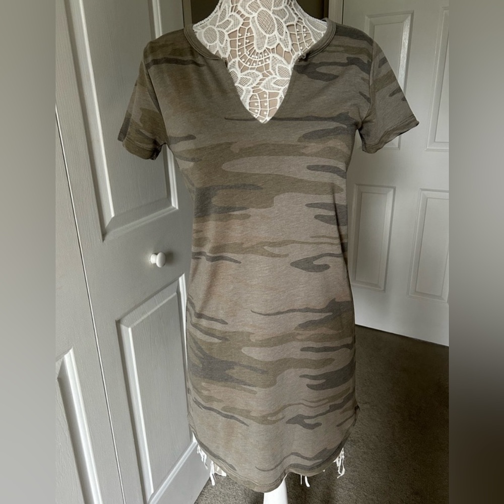 Z Supply Camo T-shirt Dress XS